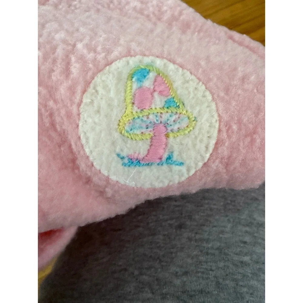 VTG Bunny Warmer Carriage suit mushroom patch‎ in pink with original dust bag
